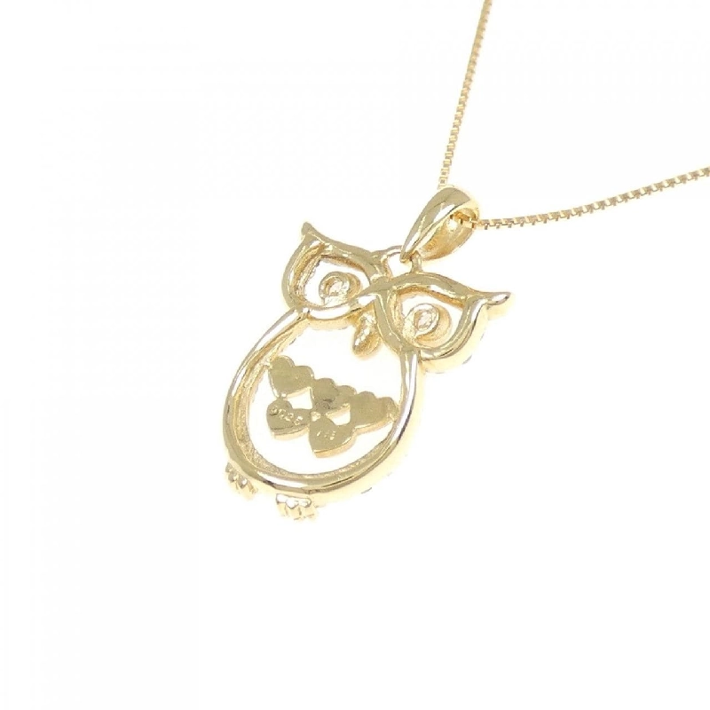 K18YG Cú Mèo Dây Chuyền Kim Cương 0.25CT - Hàng hiệu Chính hãng 858600