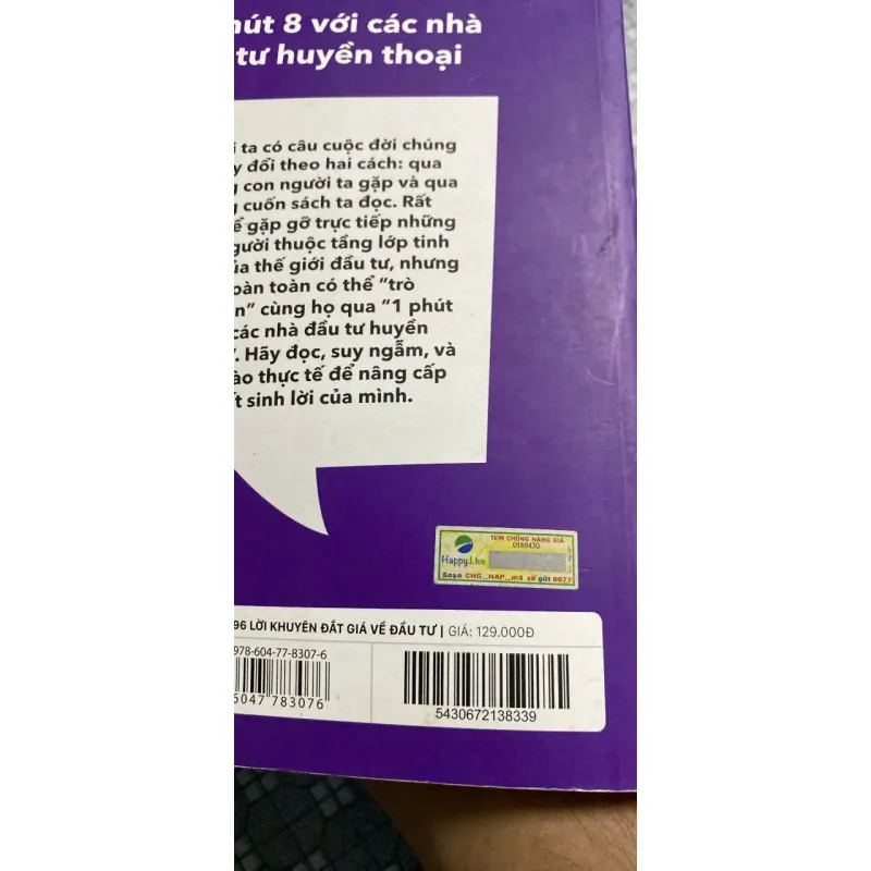 396 Lời Khuyên Đắt Giá Về Đầu Tư, Mới 80% (Min) 1001782