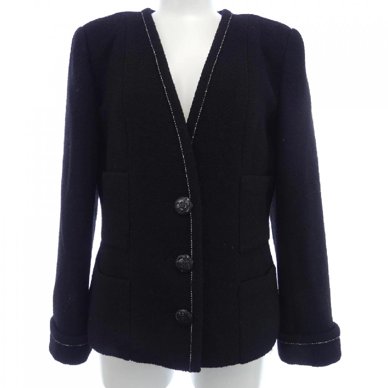 Áo khoác không cổ CHANEL P52637V37037 627764