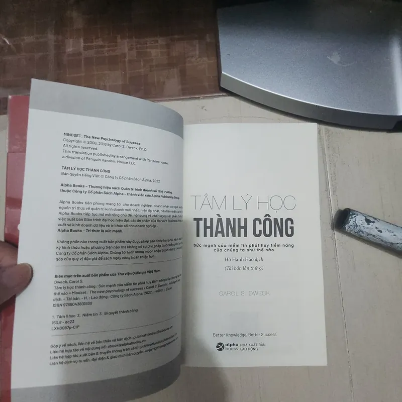Sách Tâm lý học thành công của Carol Dweck mới 95% 714687