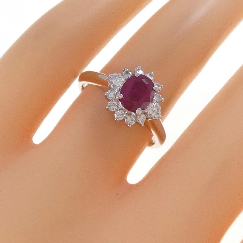 Nhẫn Ruby PT900 1.32CT Xuất xứ từ Myanmar - Hàng hiệu Chính hãng 853215
