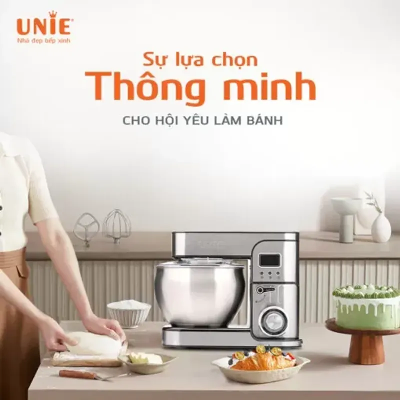 🥣 MÁY NHỒI BỘT ĐA NĂNG UNIE EM5 – Hoạt động êm, giảm rung, không gây ồn khó chịu.🔥 726252