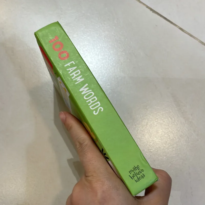 NGOẠI VĂN tiếng anh trẻ em: 100 Farm Words - sách bìa cứng đẹp  1027610