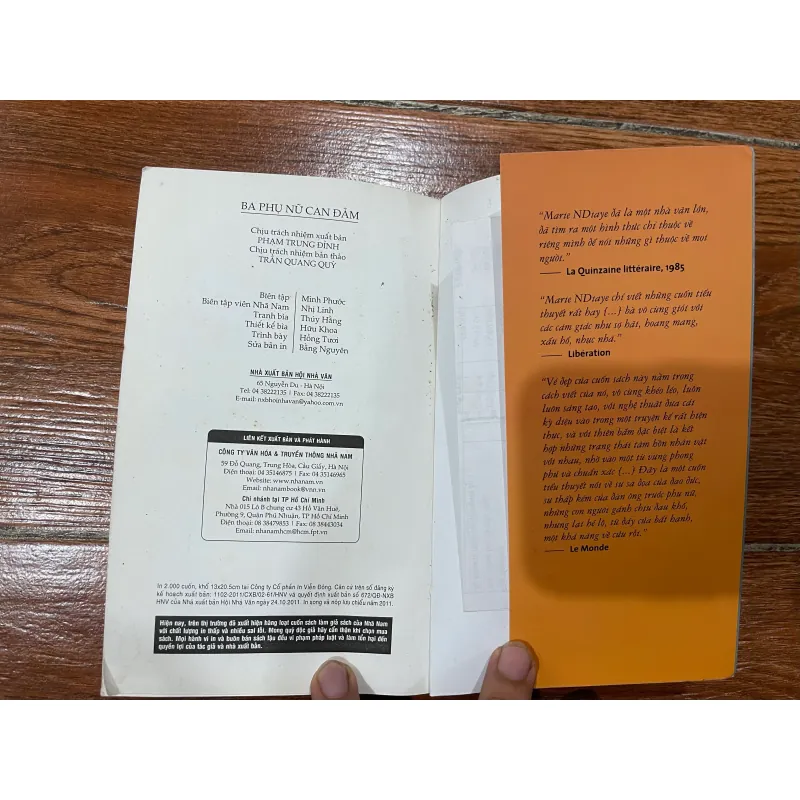 Ba Phụ Nữ Can Đảm (tác phẩm đạt giải Goncourt 2009) (K3) 563950