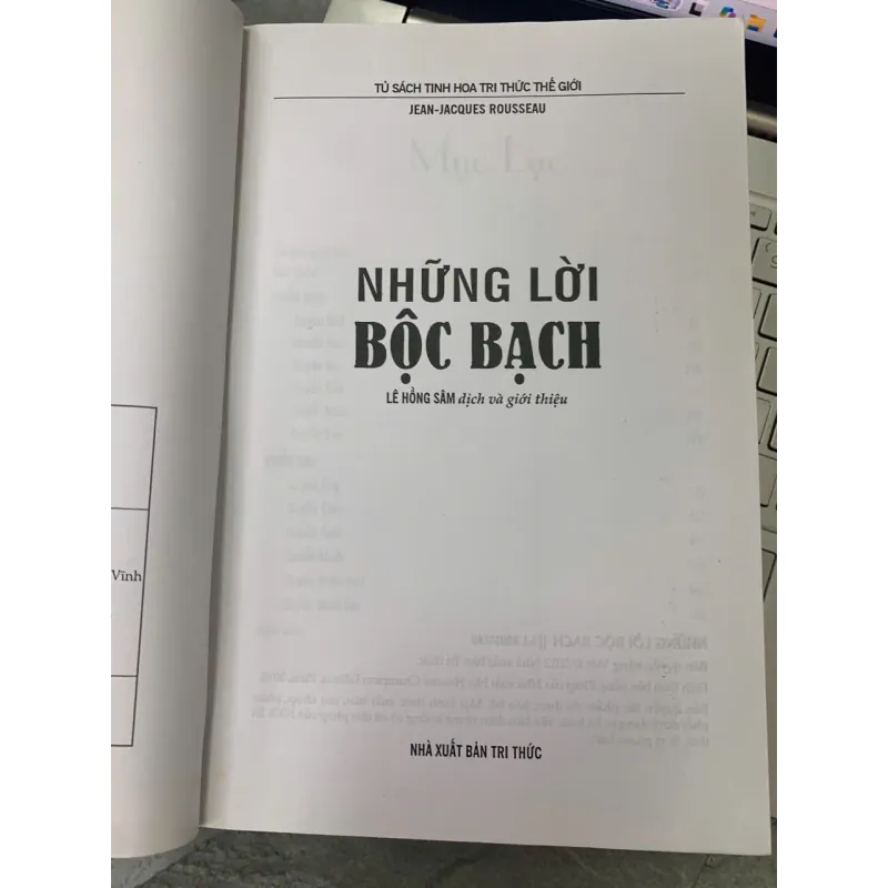 NHỮNG LỜI BỘC BẠCH - ROUSSEAU 731085
