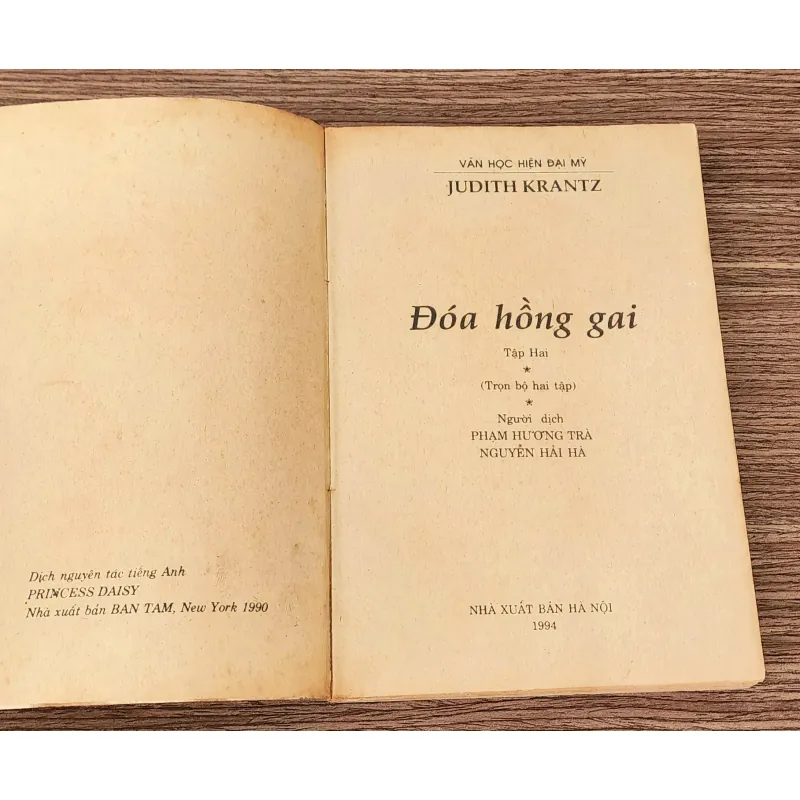 Tiểu thuyết ĐÓA HỒNG GAI - Judith Krantz (trọn bộ 2 tập 687 trang) 782876
