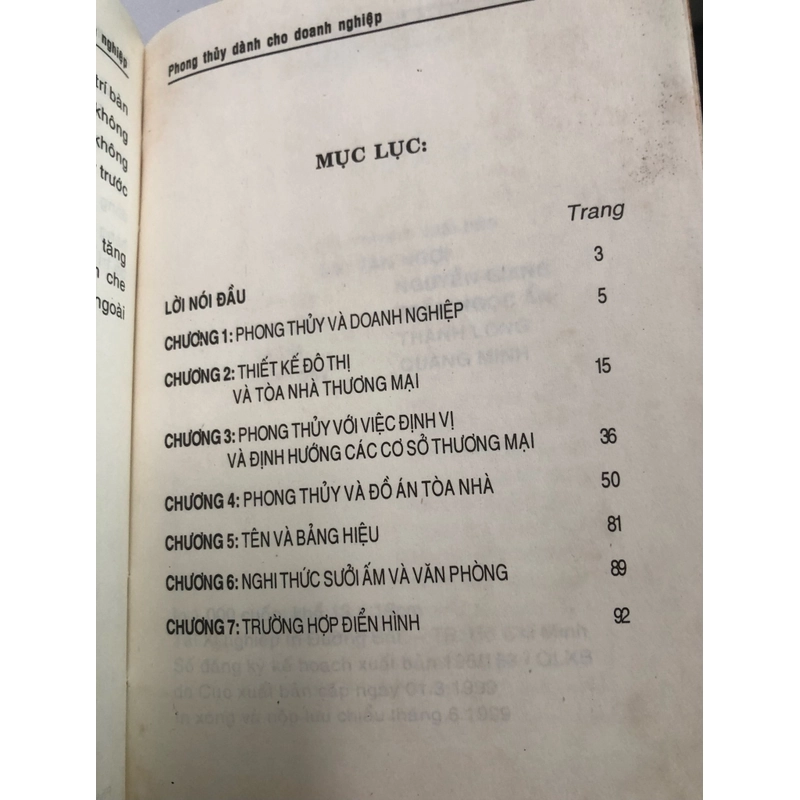 PHONG THUỶ DÀNH CHO DOANH NGHIỆP  105 trang, nxb: 1999 305223