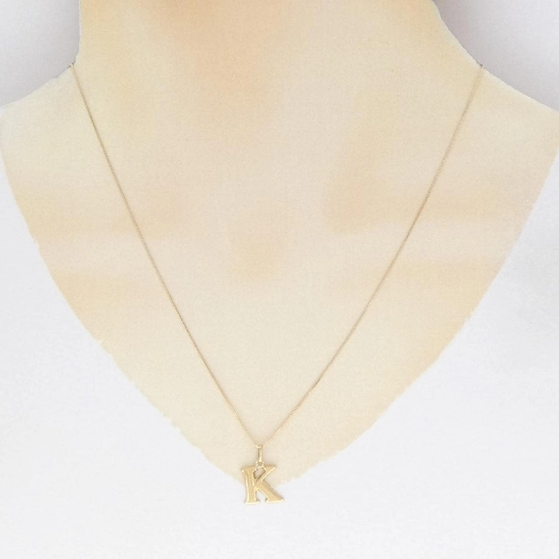 K18YG Chữ cái K Dây chuyền - Hàng hiệu Chính hãng 859645