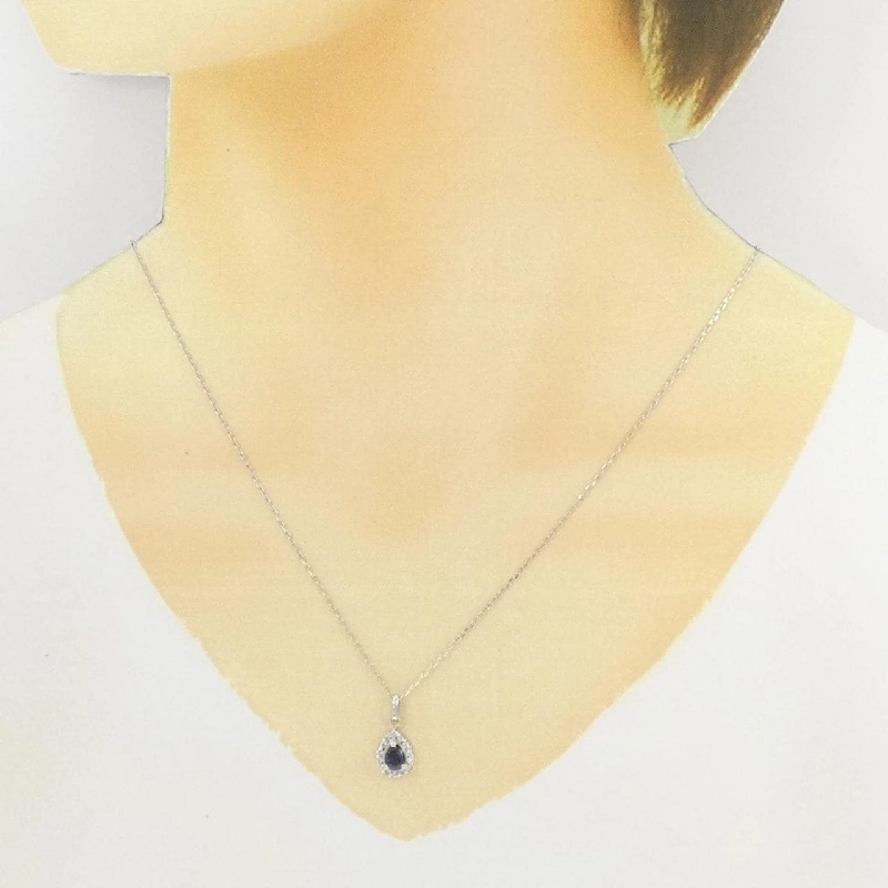 Dây chuyền Sapphire PT900/PT850 0.36CT - Hàng hiệu Chính hãng 860799