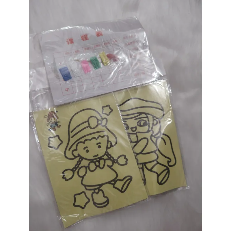 Combo 10 tranh cát tô màu cho bé 997015