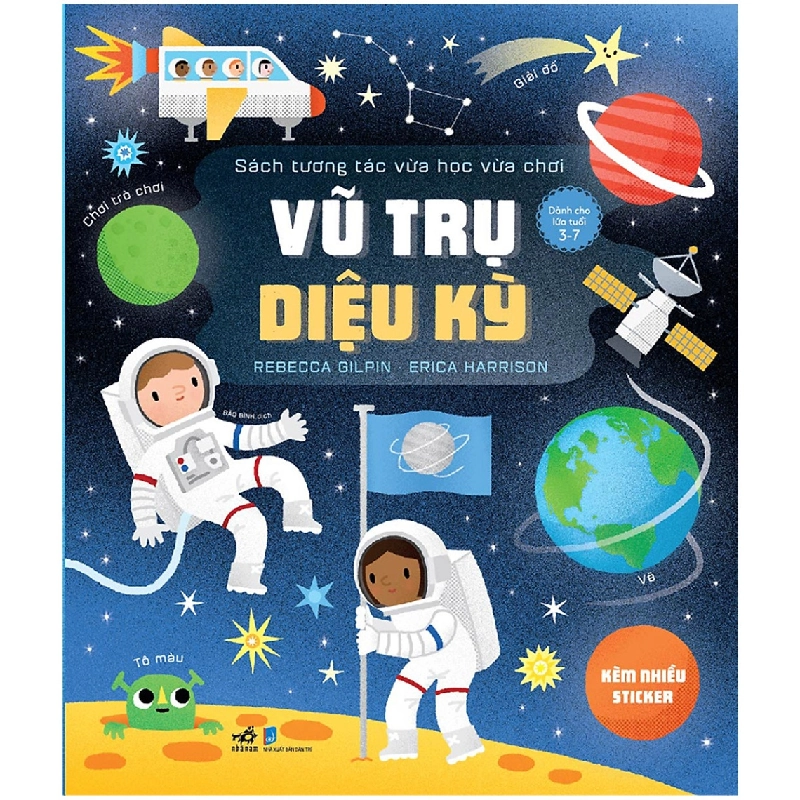 Sách tương tác vừa học vừa chơi - Vũ trụ diệu kỳ (3-7t) - Rebecca Gilpin - Erica Harrison 2020 New 100% HCM.PO 343494