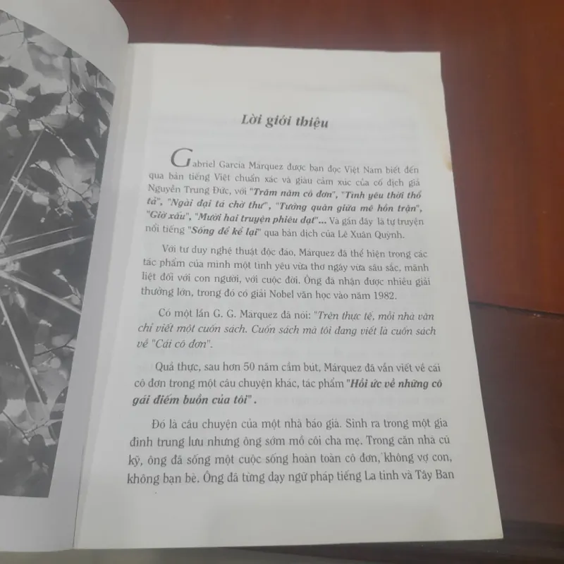 Gabriel García Márquez - HỒI ỨC VỀ NHỮNG CÔ GÁI ĐIẾM BUỒN CỦA TÔI 973441