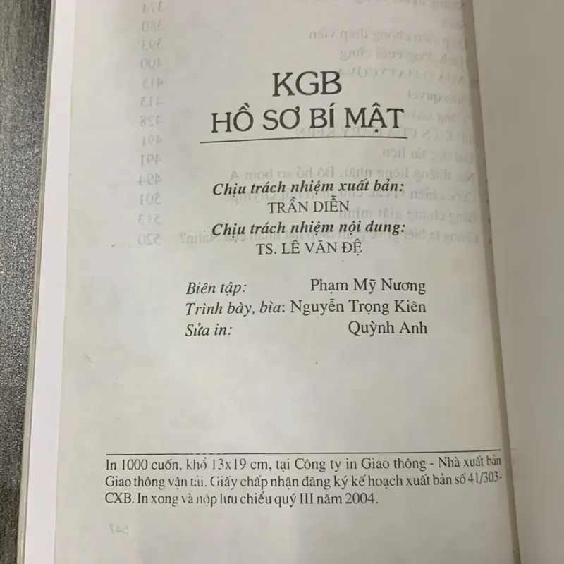 Kgb hồ sơ bí mật. 3a4 718641