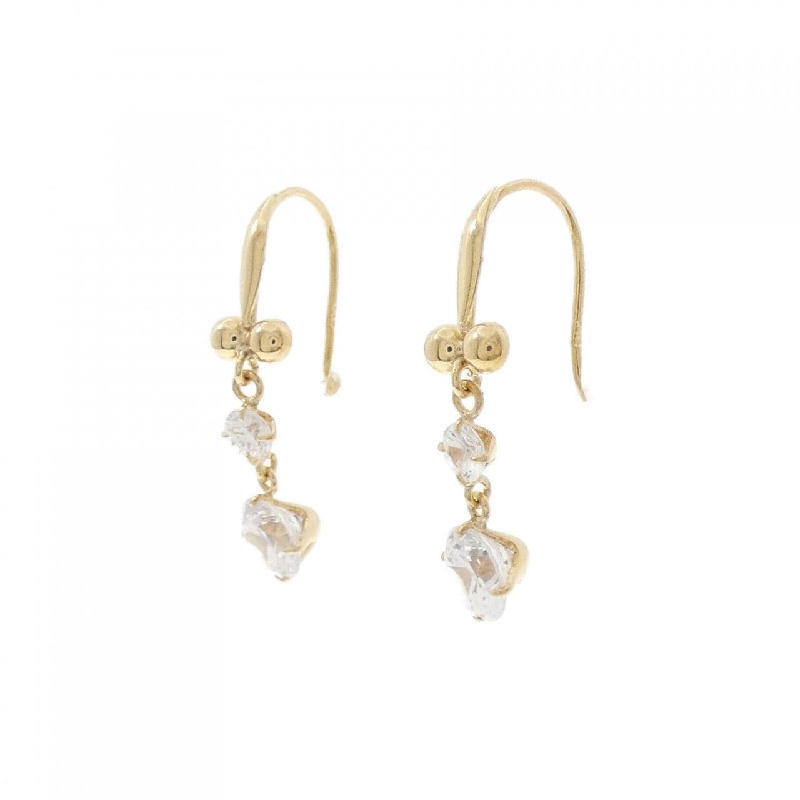 K18YG Bông tai Cubic - Hàng hiệu Chính hãng 870849