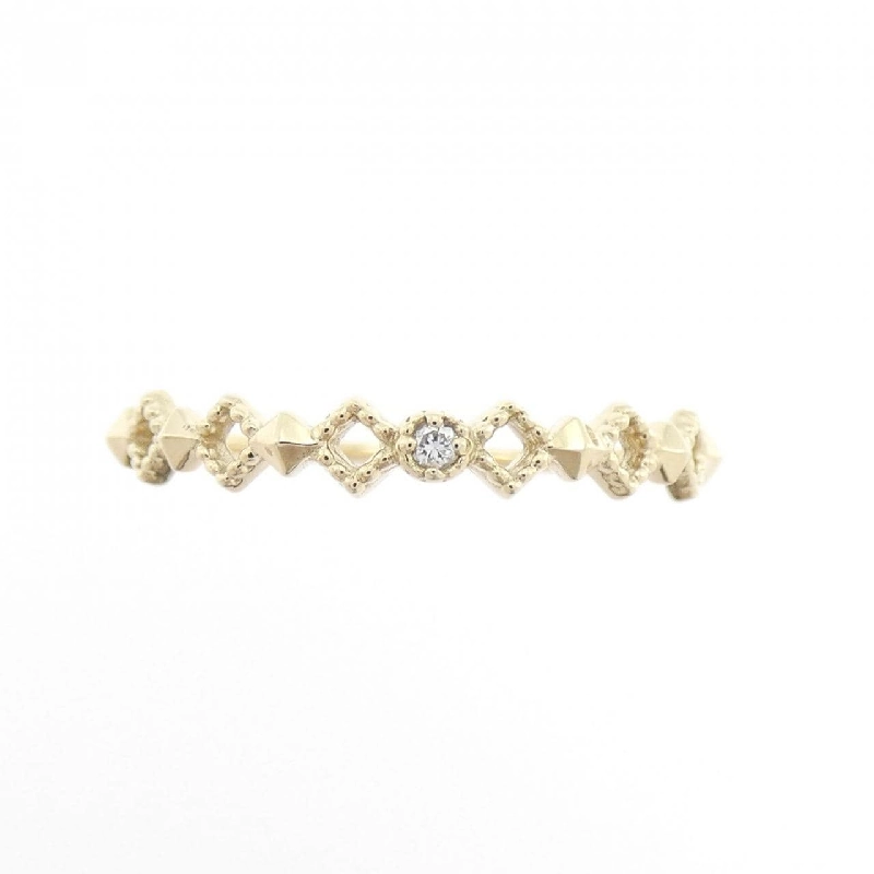 Nhẫn kim cương K10YG 0.01CT 667109