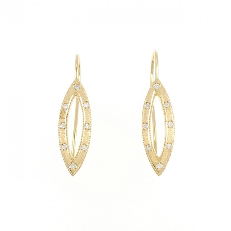 K18YG Bông tai kim cương - Hàng hiệu Chính hãng 870608