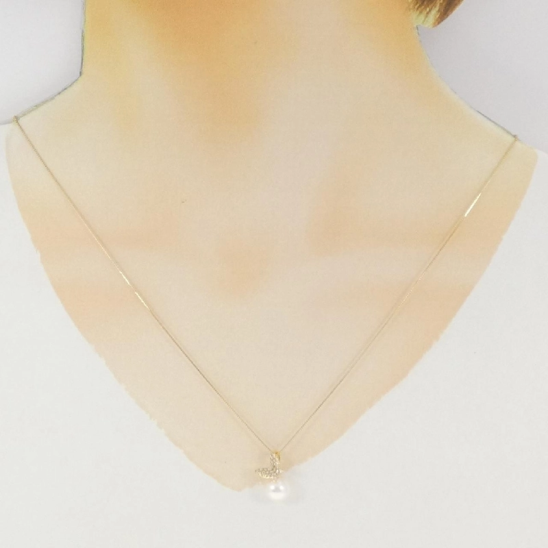 K18YG Ngọc trai Akoya Dây chuyền 7.9mm - Hàng hiệu Chính hãng 856944