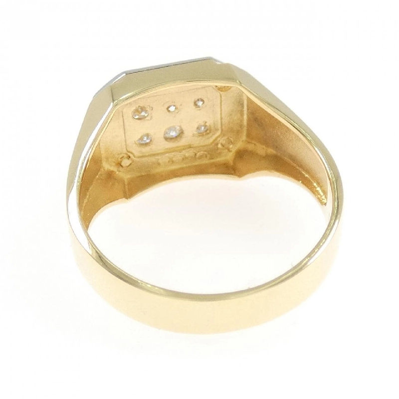 Nhẫn kim cương K18YG/PT900 0.18CT 666215