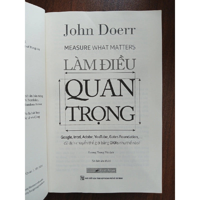 Làm điều quan trọng (Measure What Matters)<br>John Doerr 539489