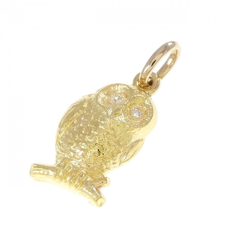 K18YG Cú Đêm Kim Cương Mặt Dây - Hàng hiệu Chính hãng 865921