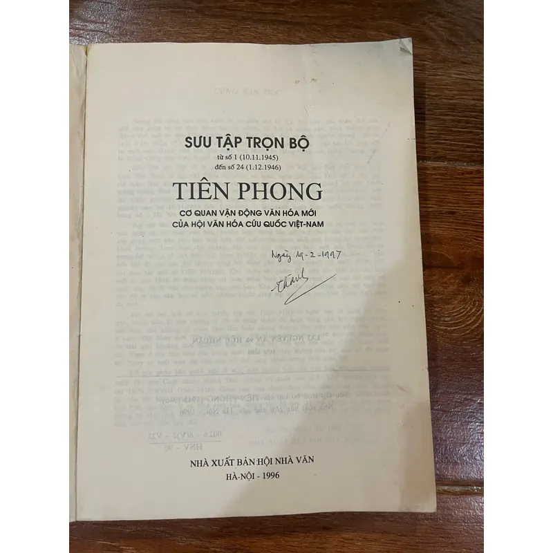 Sưu tập trọn bộ Tiên Phong 1945-1946 Tạp Chí của Hội Văn Hoá Cứu Quốc Việt Nam (k3) 558839
