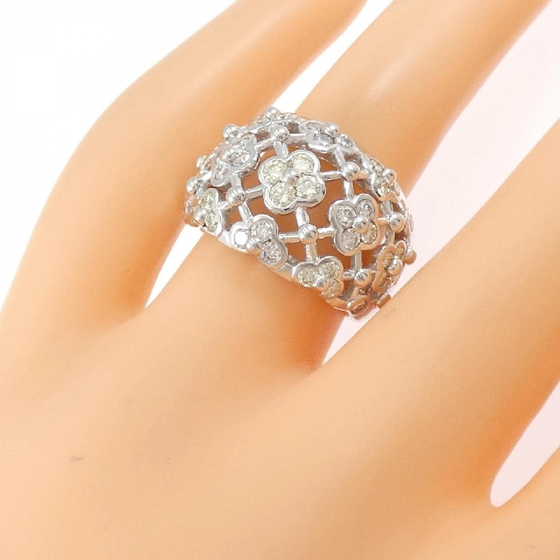 Nhẫn kim cương hoa K18WG 1.32CT - Hàng hiệu Authentic 850342