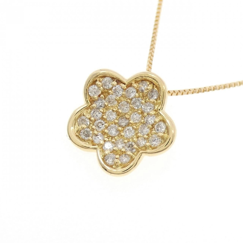 Dây chuyền kim cương hoa K18YG 0.20CT - Hàng hiệu Authentic 858638