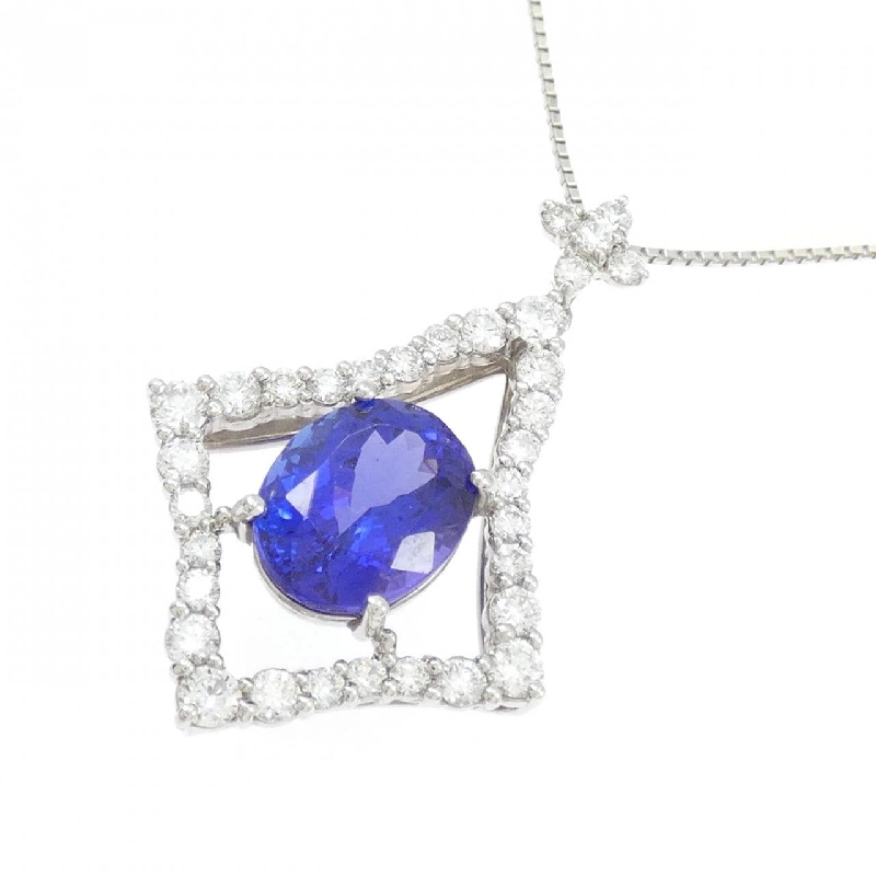 Dây chuyền Tanzanite PT900/PT850 3.48CT - Hàng hiệu Authentic 858826