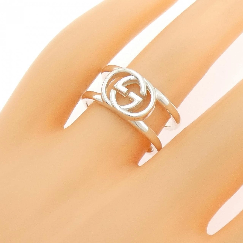 Nhẫn rộng đan chéo Gucci - Hàng hiệu Authentic 833938