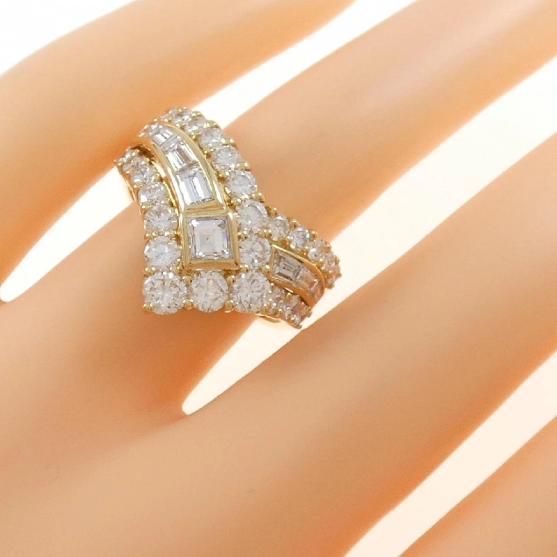 Nhẫn kim cương K18YG - Hàng hiệu Authentic 849801