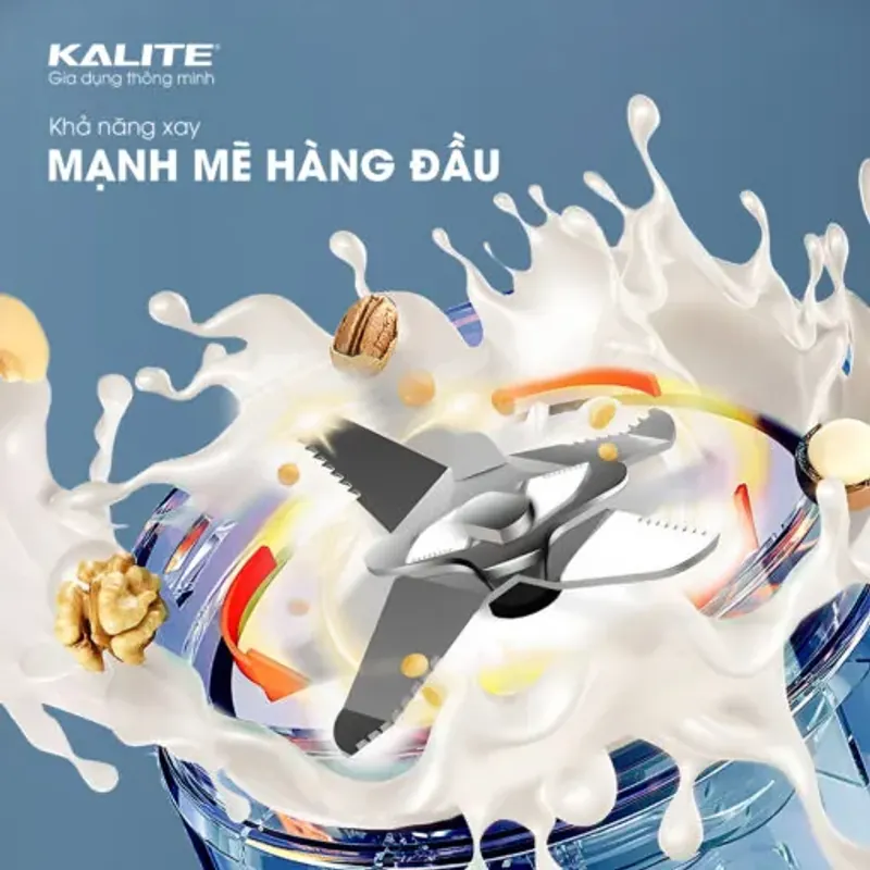 Máy làm sữa hạt mini Kalite KCB12B dung tích 1200ml đa năng, chính hãng mới 100% 573780