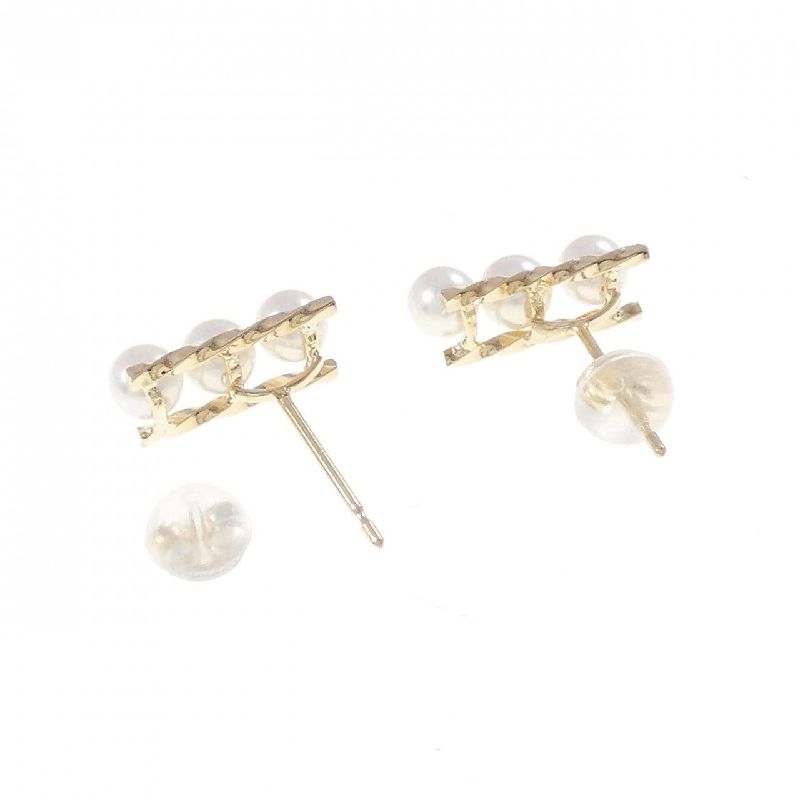 K18YG Bông tai ngọc trai Akoya - Hàng hiệu Authentic 874495