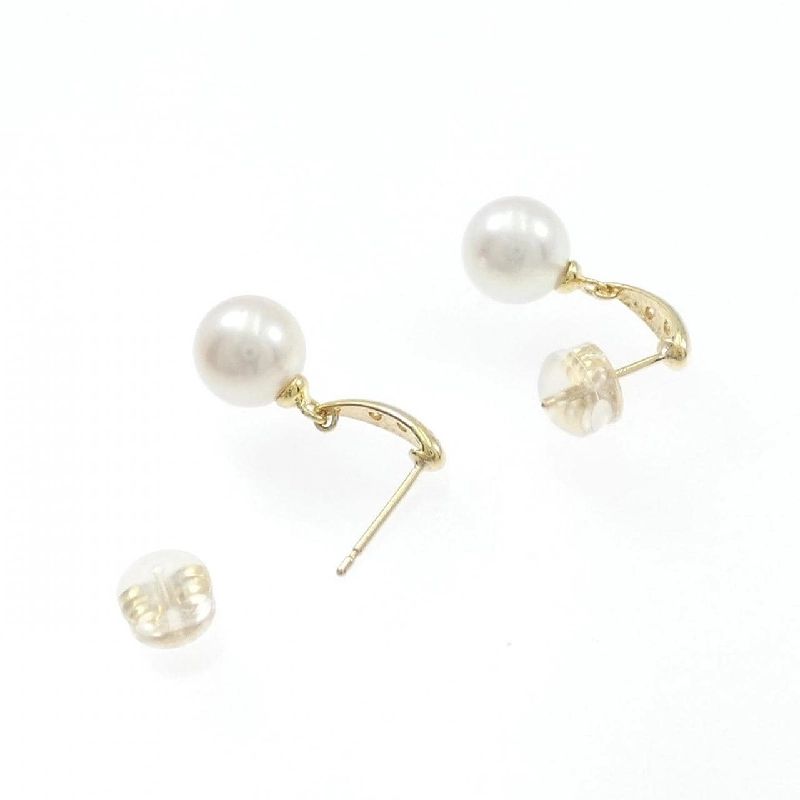 K18YG Bông tai ngọc trai Akoya 7.3mm - Hàng hiệu Chính hãng 866184