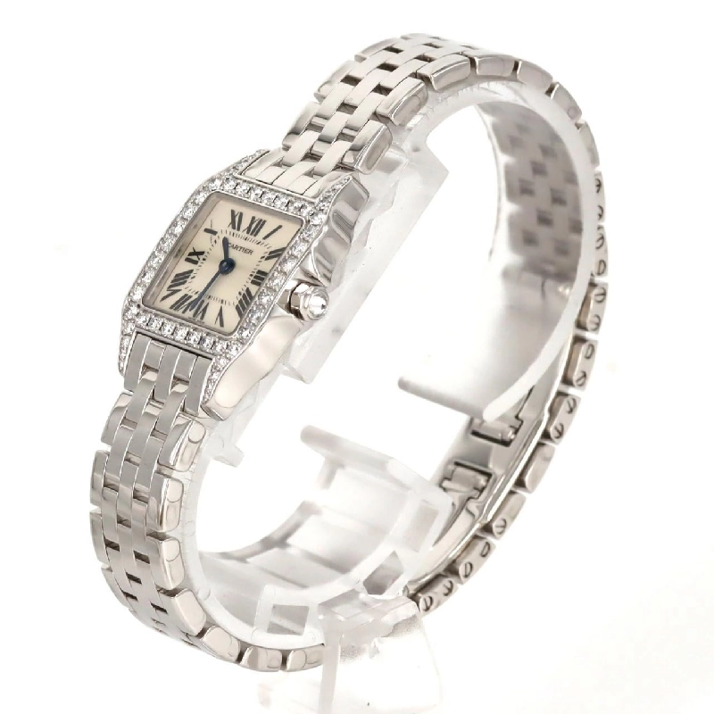 Cartier Santos de Mademoiselle SM WG/D WF9003Y8 WG Quartz - Hàng hiệu Authentic 881131