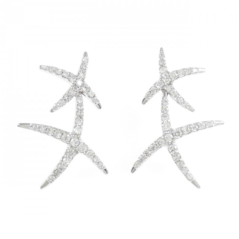 K18WG Bông tai Cubic - Hàng hiệu Chính hãng 862013