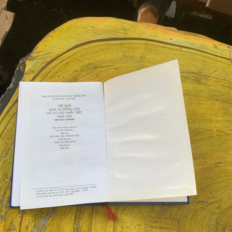 THẾ GIỚI QUẢ LÀ RỘNG LỚN VÀ CÓ RẤT NHIỀU VIỆC PHẢI LÀM- KIM WOO CHOONG 780394