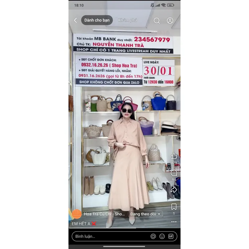 Set váy vải kaki cam da 1027321