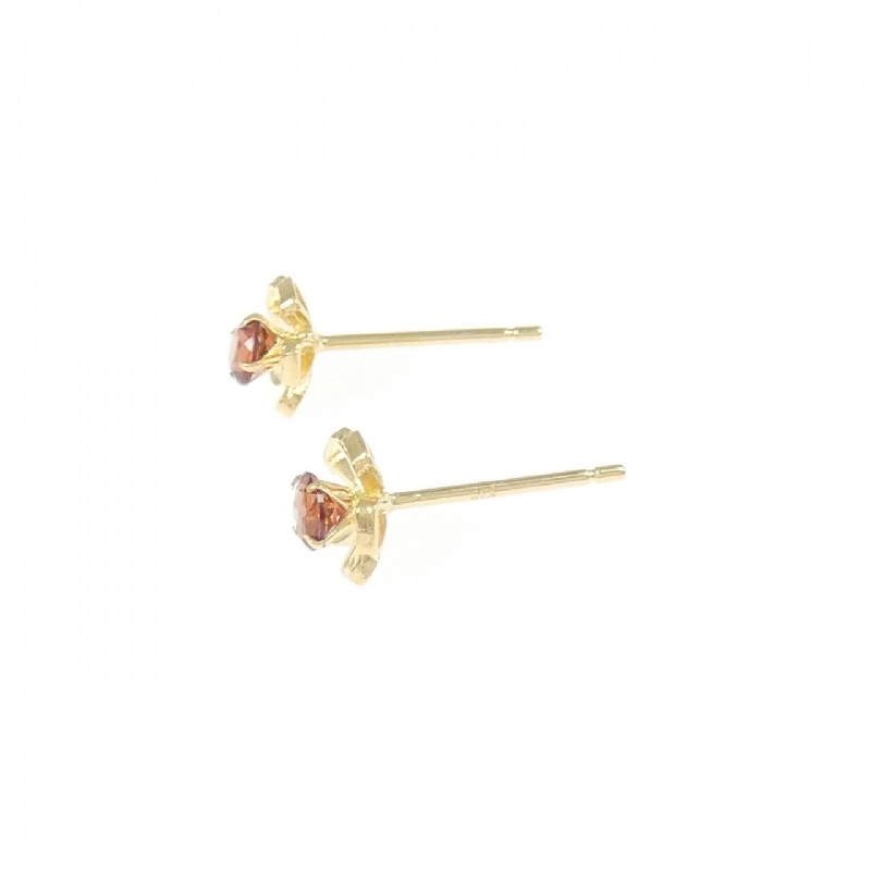 K18YG Bông tai Garnet - Hàng hiệu Chính hãng 867916