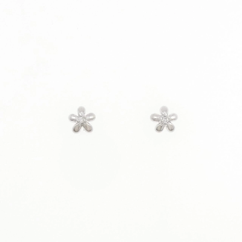 Bông tai kim cương hoa K18WG 0.02CT - Hàng hiệu chính hãng 871566