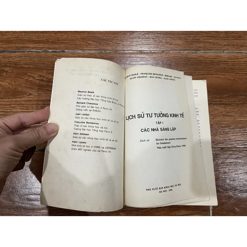 LỊCH SỬ TƯ TƯỞNG KINH TẾ bộ 2 tập -  Giáo Sư A. GÉLÉDAN chủ biên (6) 703720