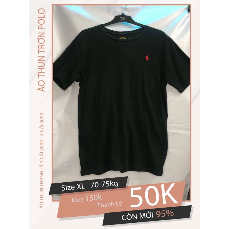 Dọn Tủ Thanh Lý Áo Thun Nam size XL 516439