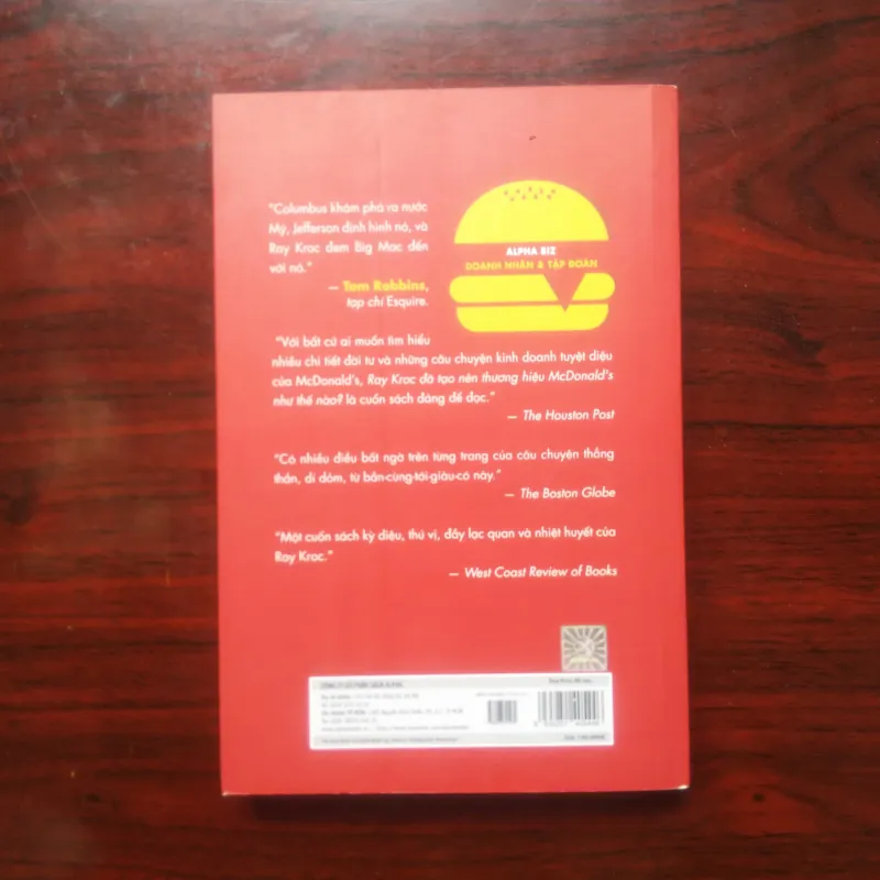 [Sách Doanh Nhân] Ray Kroc Đã Tạo Nên Thương Hiệu McDonald's Như Thế Nào (Ray Kroc) 930809