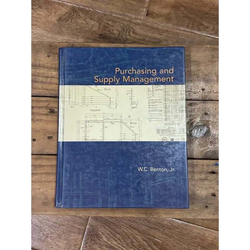 Purchasing and Supply Chain Management - W. C. Benton 749005