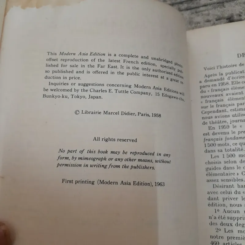 Từ điển tiếng Pháp cơ sở- Dict Fondamental De La... Modern Asia Ed. TG Georges Gougenheim 737871