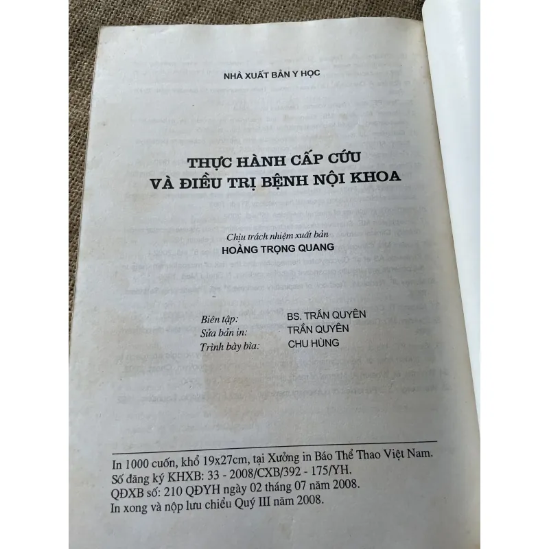 Thực Hành Cấp Cứu Và Điều Trị Bệnh Nội Khoa - PGS.TS. Hà Hoàng Kiệm 796442