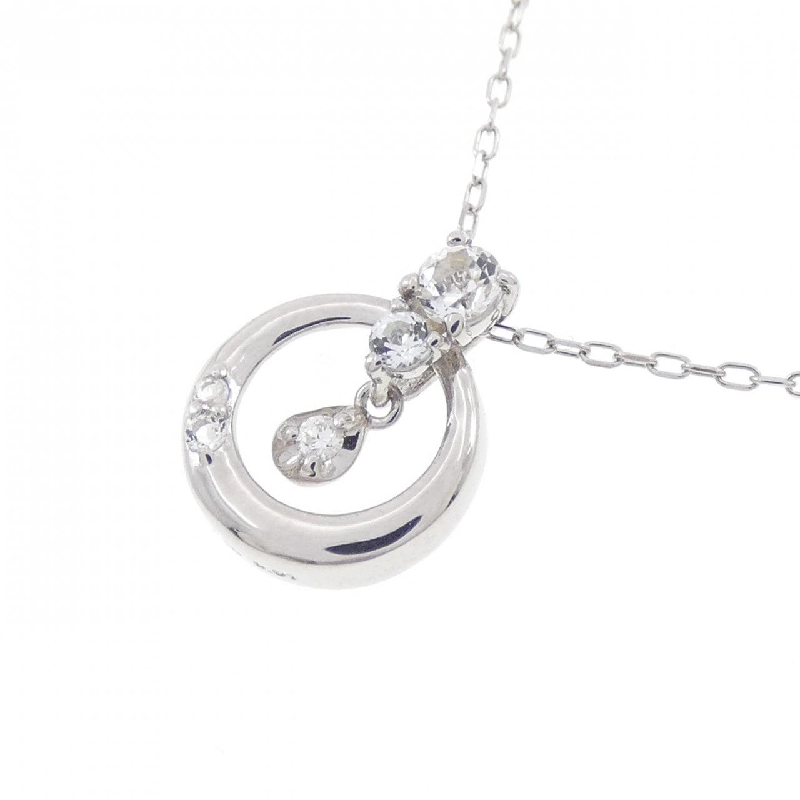 K10WG Đá Topaz Trắng Dây Chuyền - Hàng hiệu Chính hãng 866707