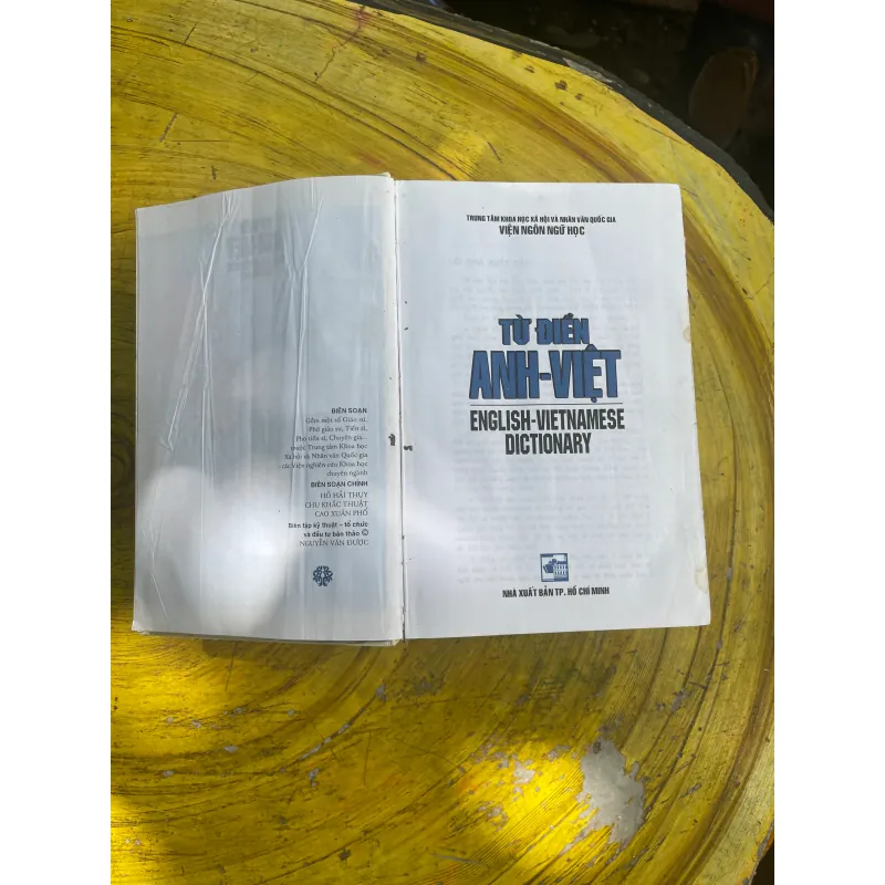 TỪ ĐIỂN ANH - VIỆT ENGLISH- VIETNAMESE DICTIONARY 2002 730683