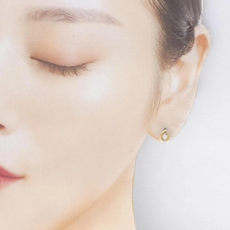 Bông tai kim cương K18YG 0.18CT - Hàng hiệu chính hãng 864154
