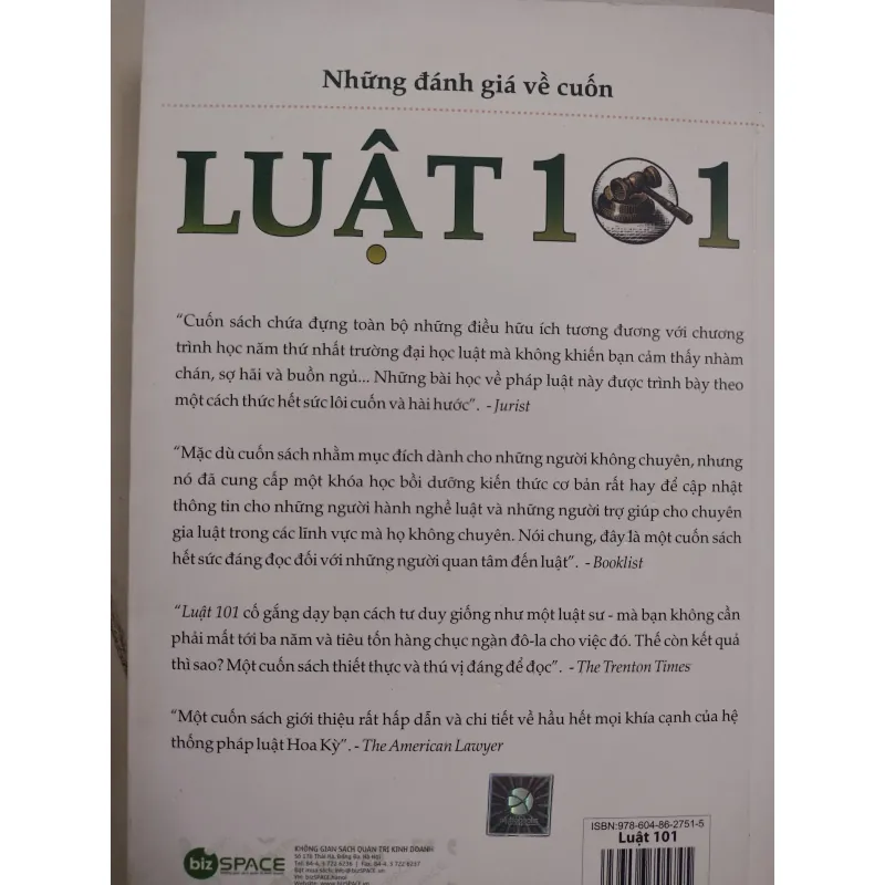 Luật 101 Mọi điều bạn cần biết về pháp luật Hoa Kỳ 995071