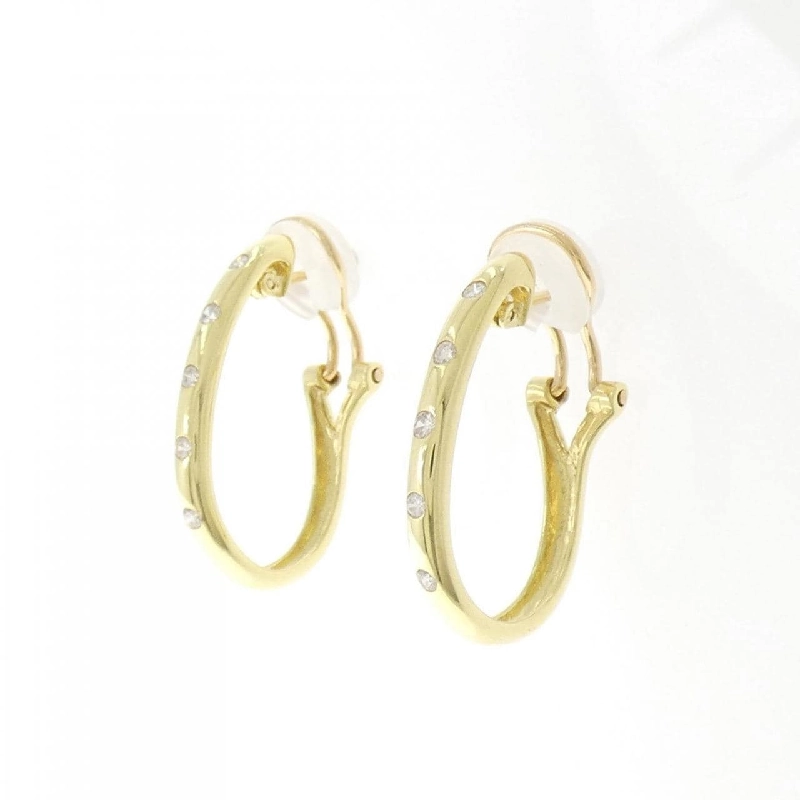 K18YG Bông tai/Khuyên tai Kim cương 0.20CT - Hàng hiệu Chính hãng 870872